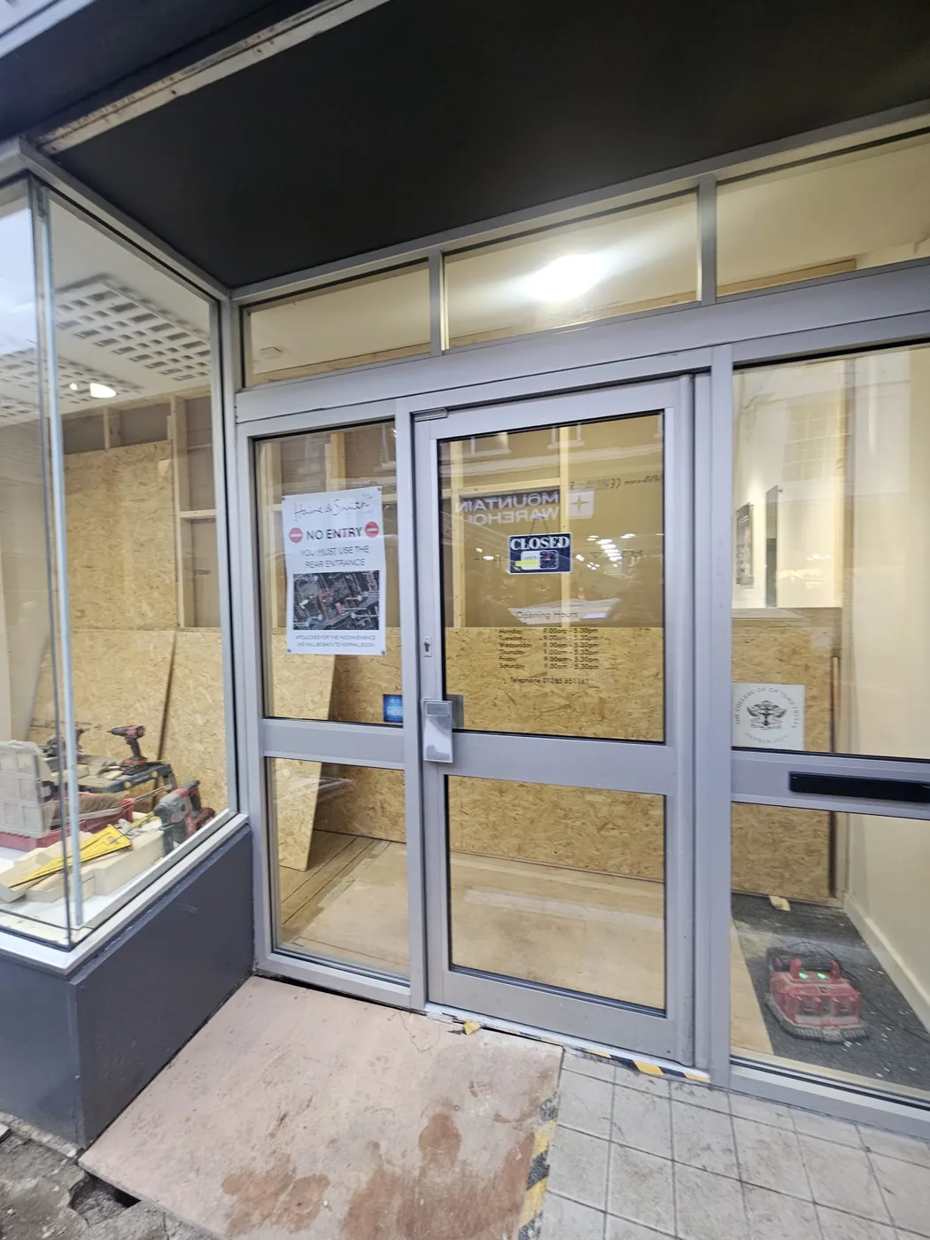 Completed commercial shopfront installation by SK Shopfronts
